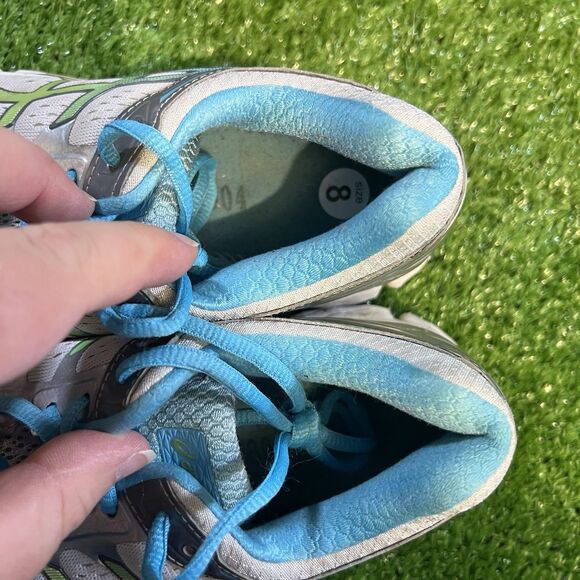 Asics Gel-Kayano 22 Women Size US 8 Running Shoes Teal Green Silver T597Q - Picture 8 of 9